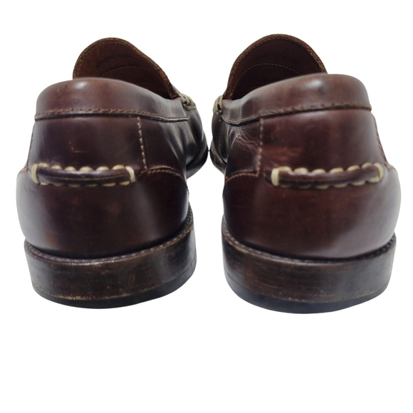 Johnston and Murphy Dress Shoes Mens 10M Brown Tassel Leather Loafer #20-6236 main image 6